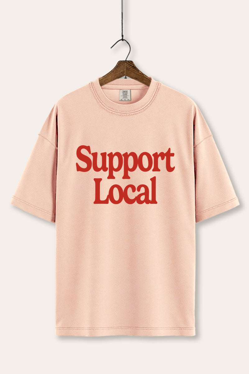 "support local" graphic comfort colors® tee