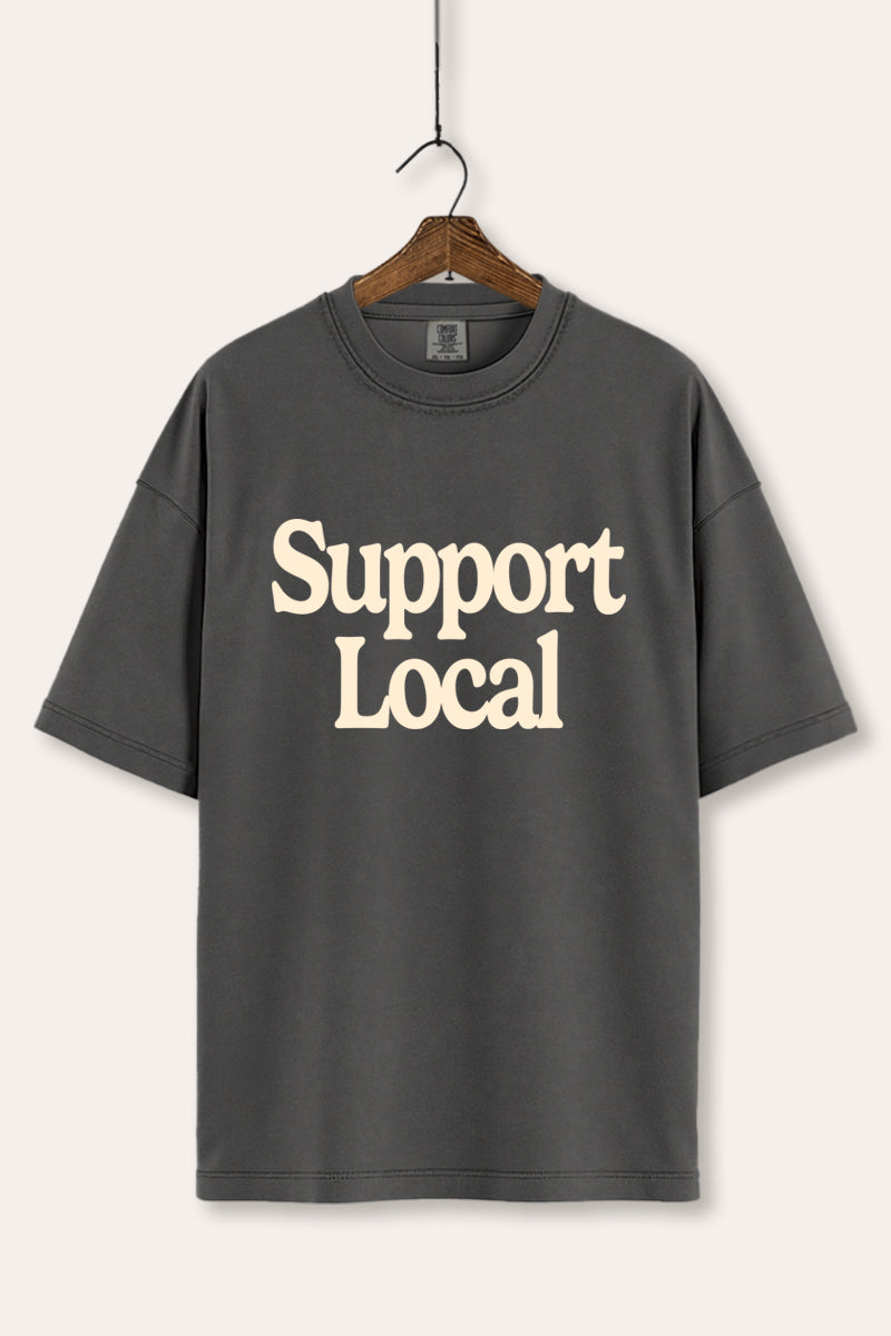 "support local" graphic comfort colors® tee