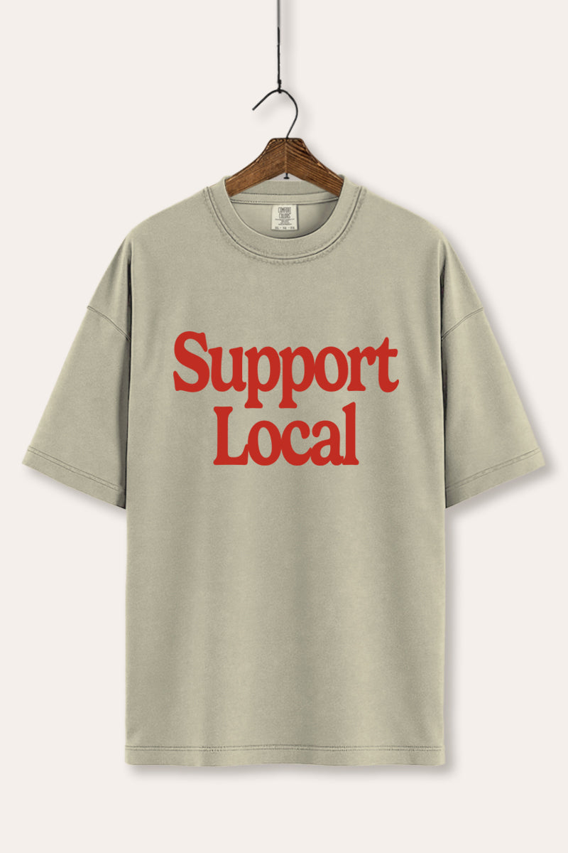 "support local" graphic comfort colors® tee