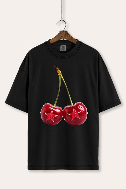 Cherry Star Fruit Graphic Women's Comfort Tee