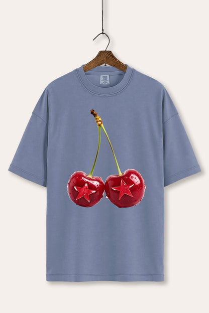 Cherry Star Fruit Graphic Women's Comfort Tee