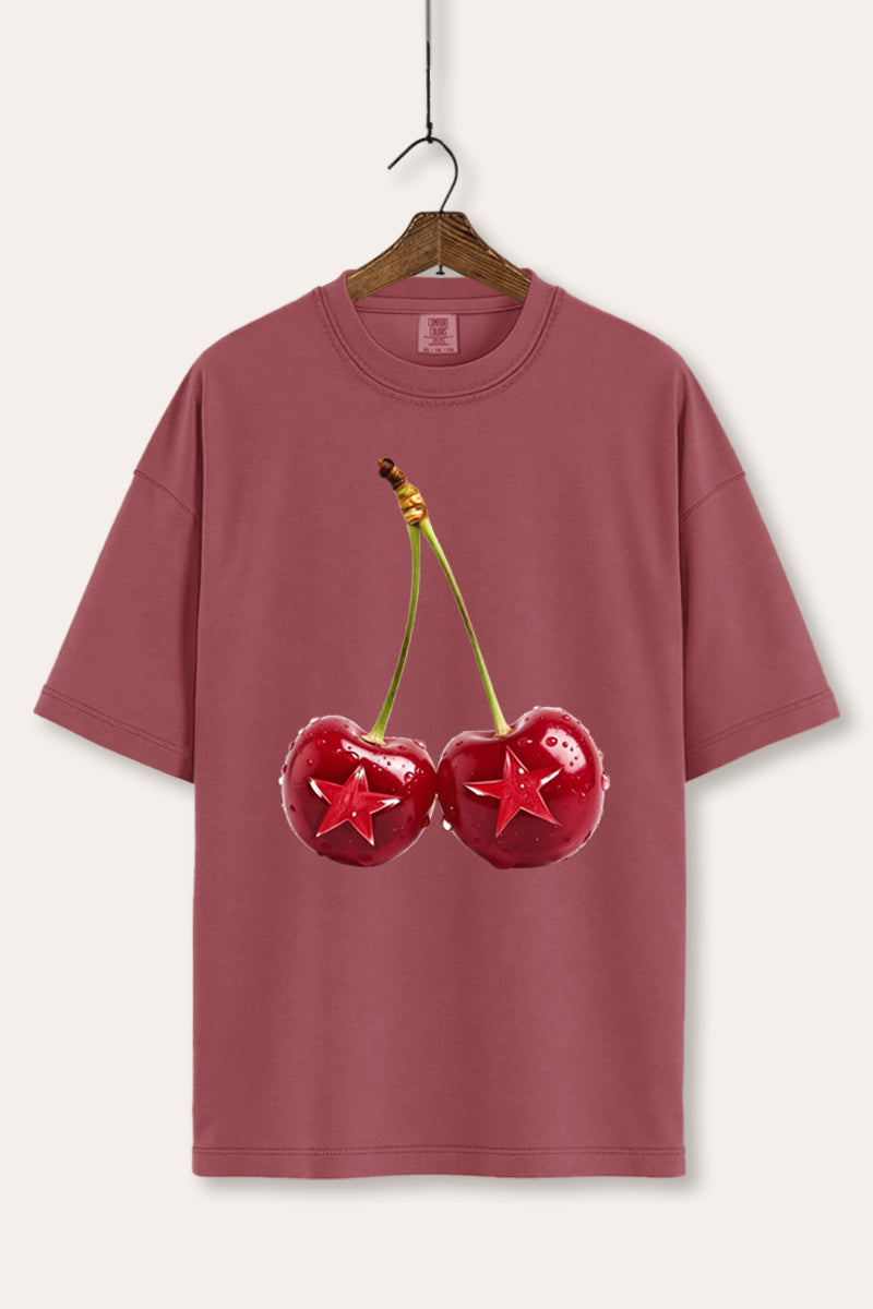 cherry star graphic comfort colors® tee