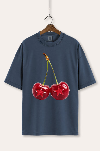 Cherry Star Fruit Graphic Women's Comfort Tee