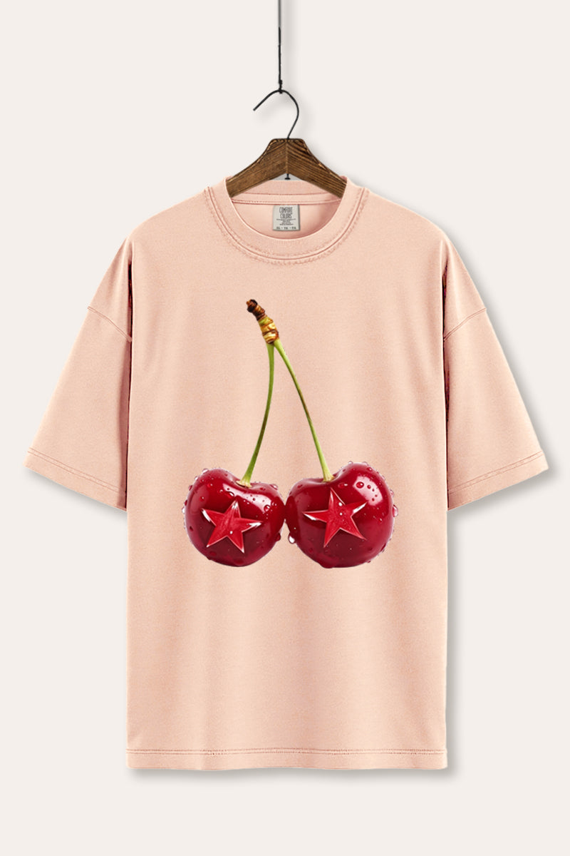 cherry star graphic comfort colors® tee