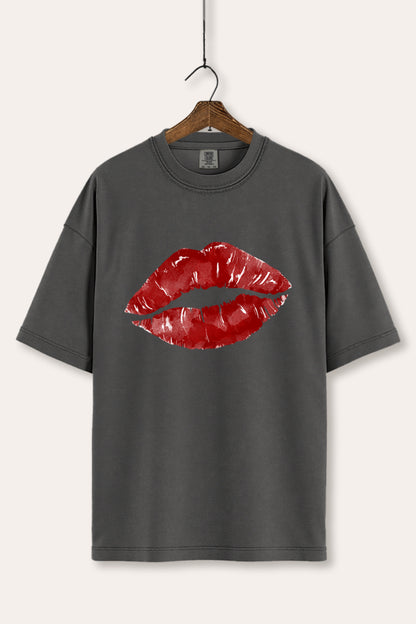 Red Lips Graphic Women's Comfort Tee