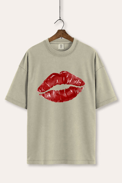 Red Lips Graphic Women's Comfort Tee