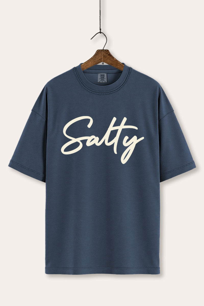 Salty Cursive Coastal Graphic Women's Comfort Tee