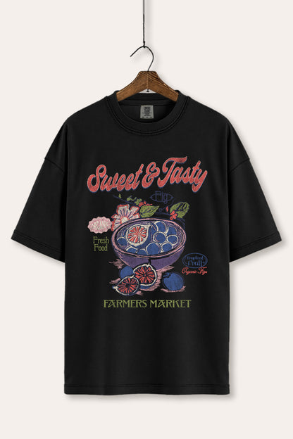 Sweet & Tasty Blueberry Fruit Graphic Women's Comfort Tee