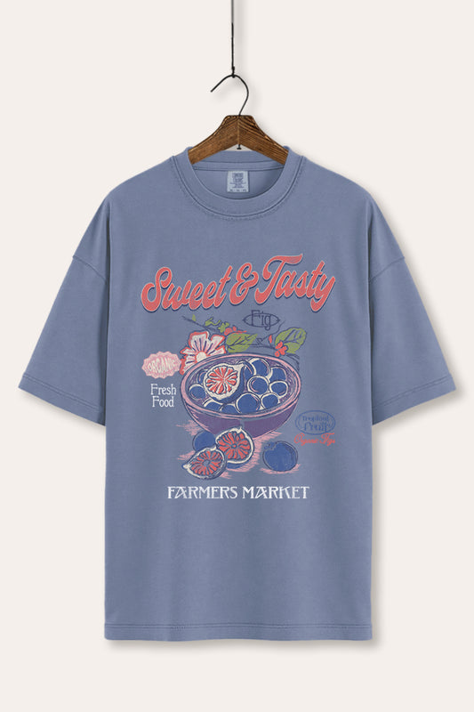 Sweet & Tasty Blueberry Fruit Graphic Women's Comfort Tee