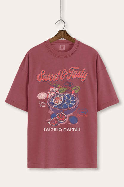 Sweet & Tasty Blueberry Fruit Graphic Women's Comfort Tee