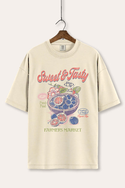 Sweet & Tasty Blueberry Fruit Graphic Women's Comfort Tee