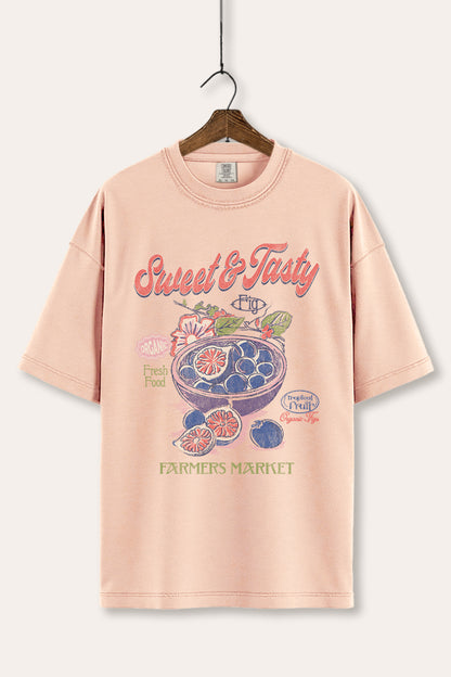 Sweet & Tasty Blueberry Fruit Graphic Women's Comfort Tee