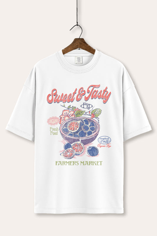 Sweet & Tasty Blueberry Fruit Graphic Women's Comfort Tee