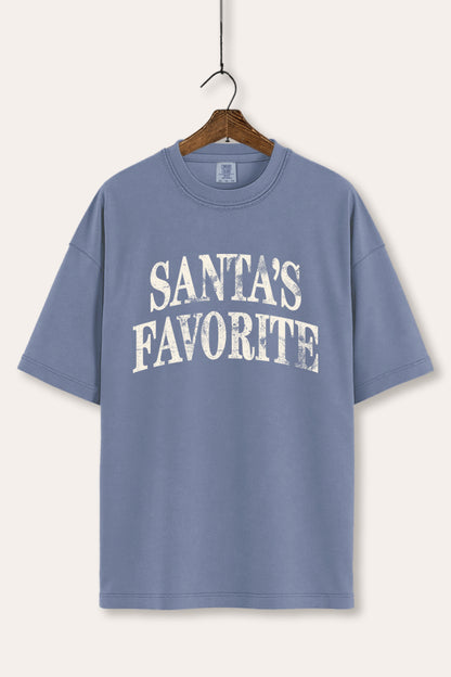 Santa's Favorite Stacked Graphic Women's Comfort Tee