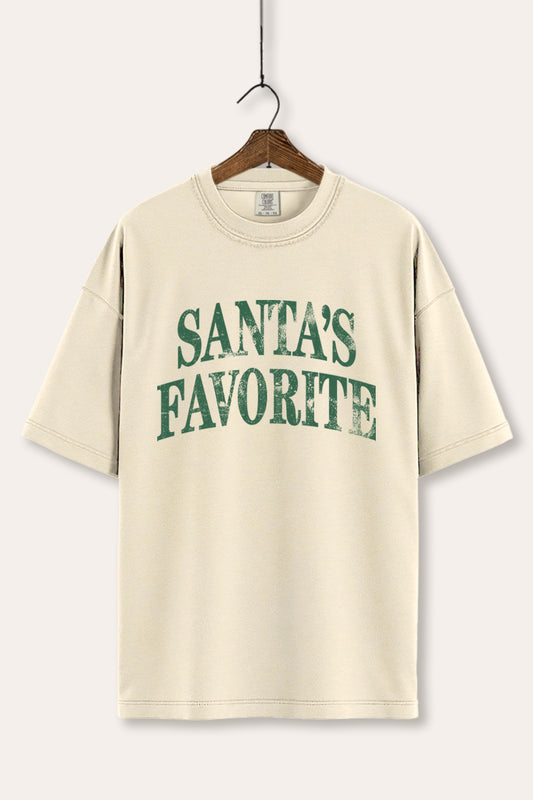 Santa's Favorite Stacked Graphic Women's Comfort Tee
