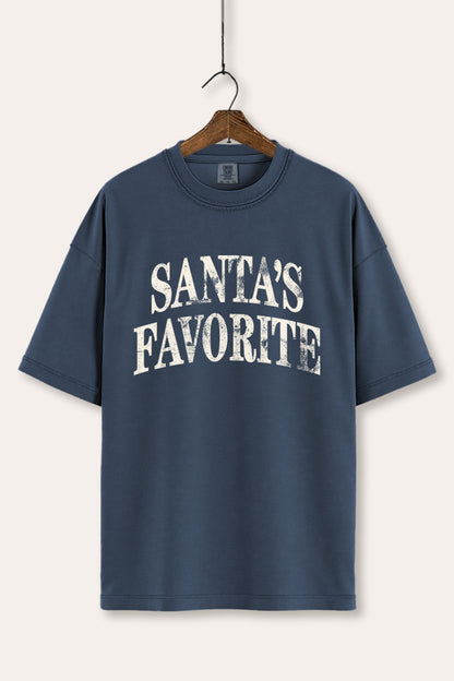 Santa's Favorite Stacked Graphic Women's Comfort Tee