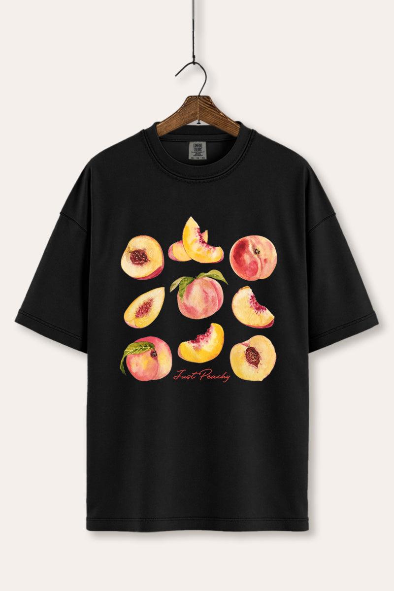 Just Peachy Fruit Graphic Women's Comfort Tee