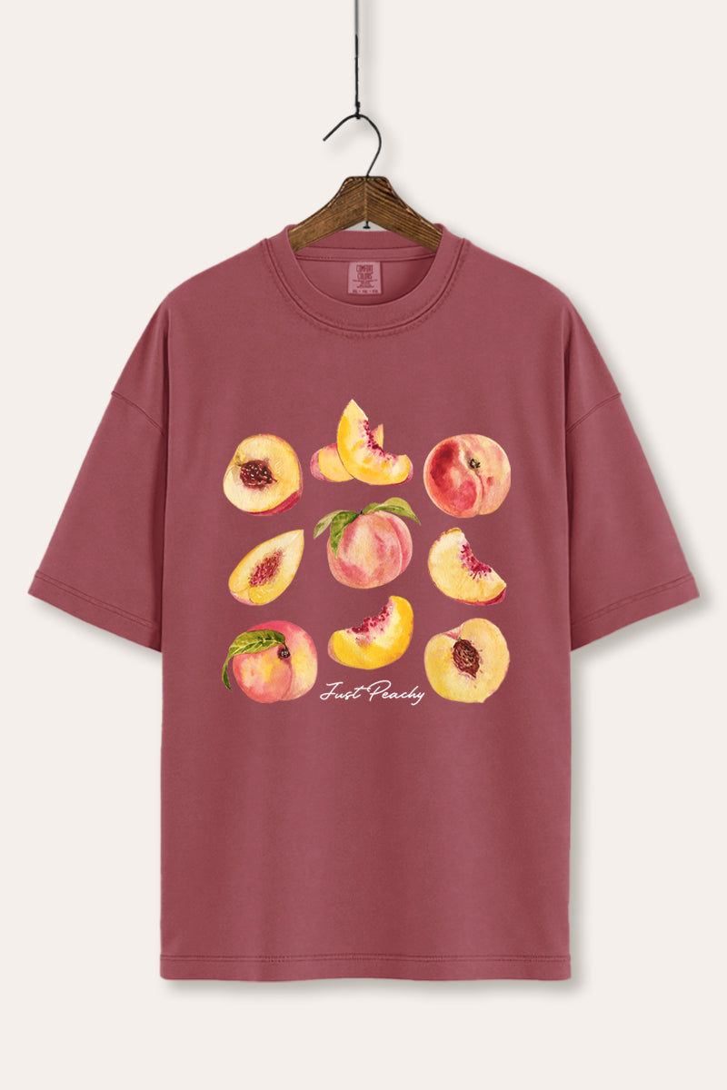 Just Peachy Fruit Graphic Women's Comfort Tee