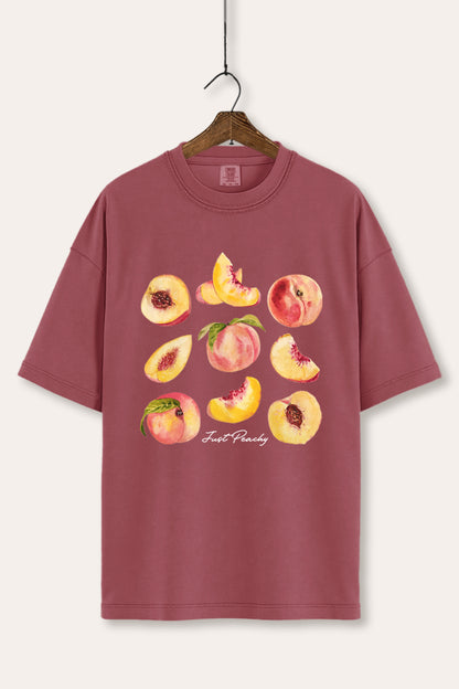 Just Peachy Fruit Graphic Women's Comfort Tee