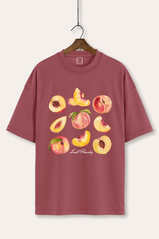 Just Peachy Fruit Graphic Women's Comfort Tee