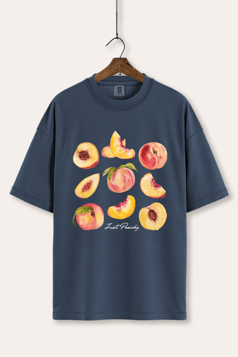 Just Peachy Fruit Graphic Women's Comfort Tee