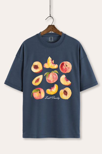 Just Peachy Fruit Graphic Women's Comfort Tee