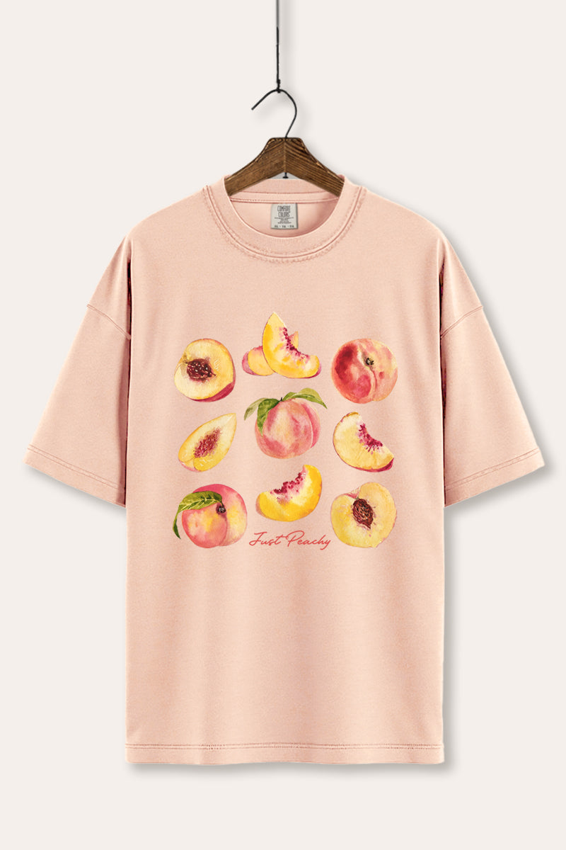 Just Peachy Fruit Graphic Women's Comfort Tee