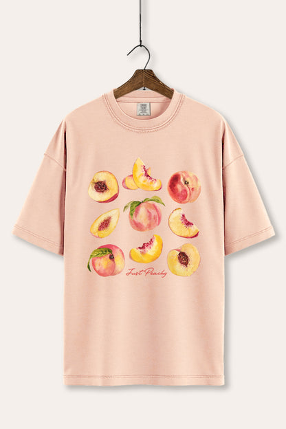 Just Peachy Fruit Graphic Women's Comfort Tee