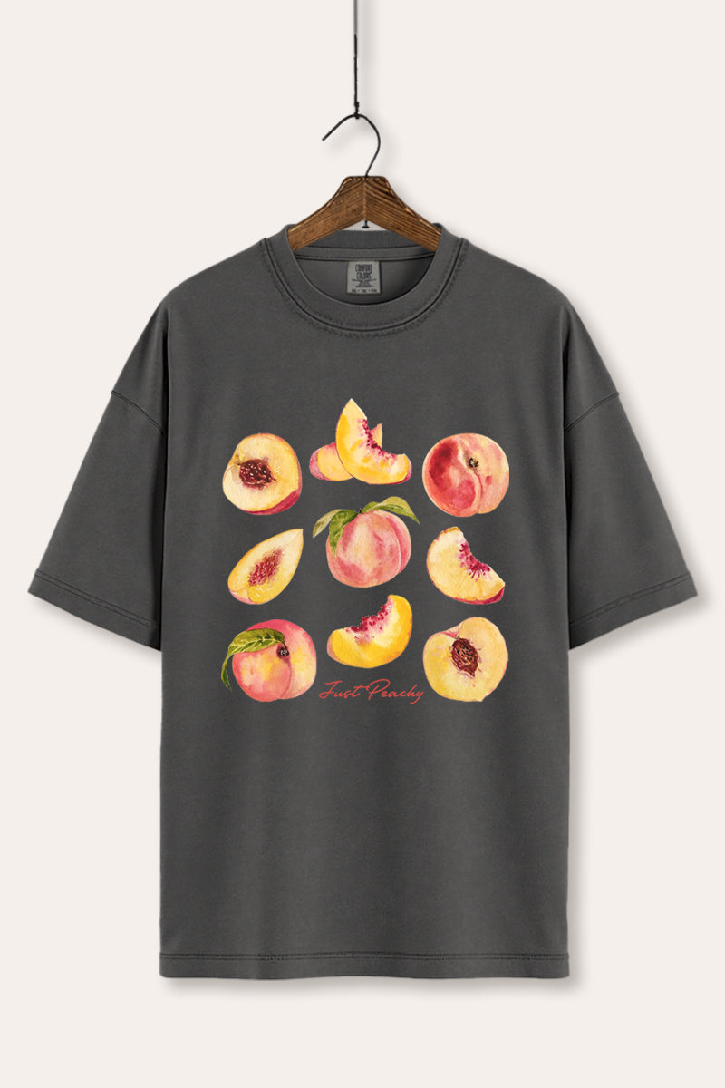 Just Peachy Fruit Graphic Women's Comfort Tee