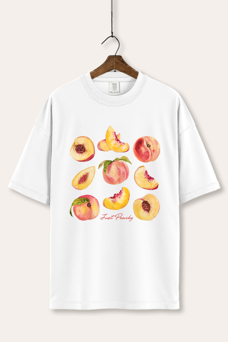 Just Peachy Fruit Graphic Women's Comfort Tee