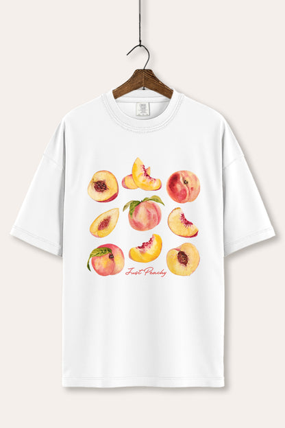 Just Peachy Fruit Graphic Women's Comfort Tee