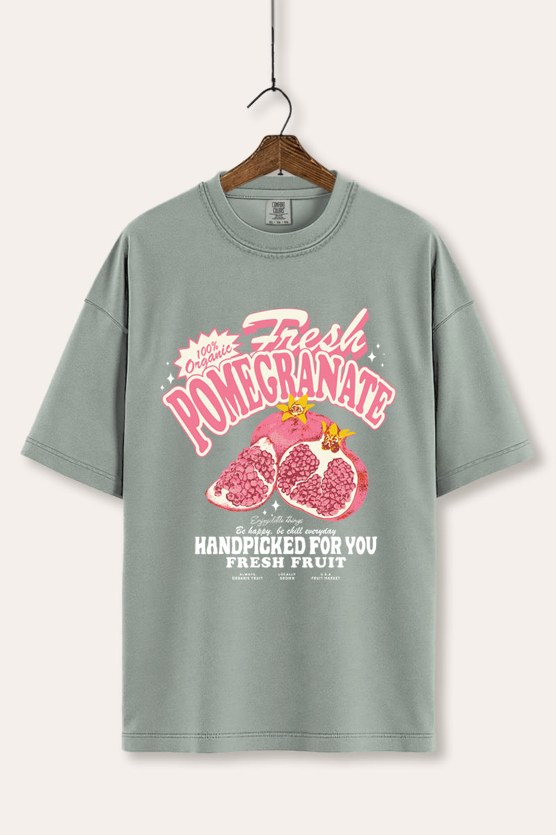 Fresh Pomegranate Fruit Graphic Women's Comfort Tee