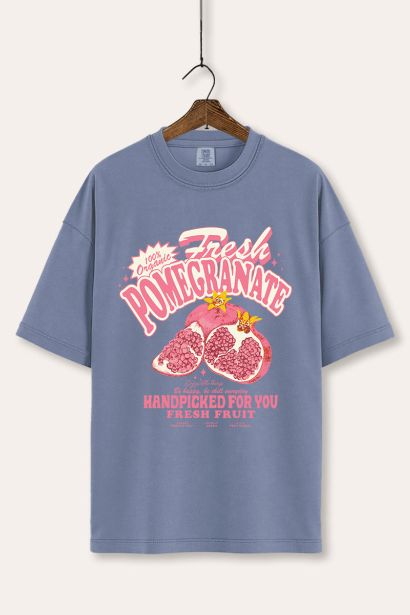 Fresh Pomegranate Fruit Graphic Women's Comfort Tee