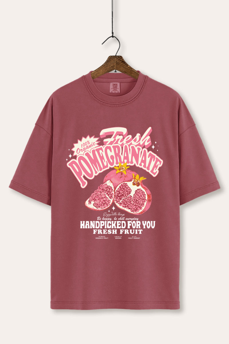 Fresh Pomegranate Fruit Graphic Women's Comfort Tee
