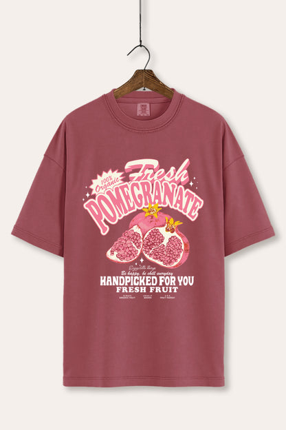 Fresh Pomegranate Fruit Graphic Women's Comfort Tee