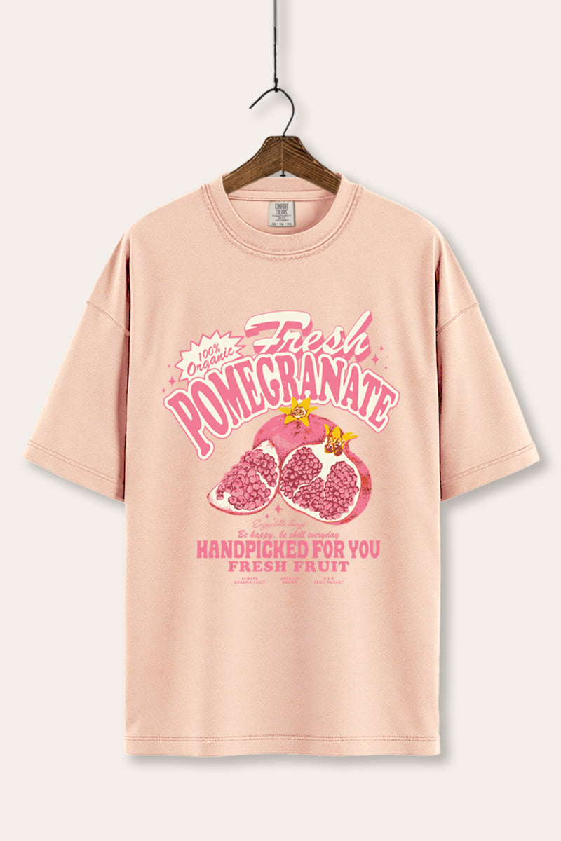 Fresh Pomegranate Fruit Graphic Women's Comfort Tee