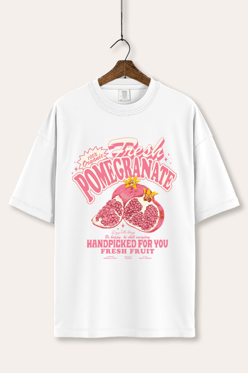 Fresh Pomegranate Fruit Graphic Women's Comfort Tee
