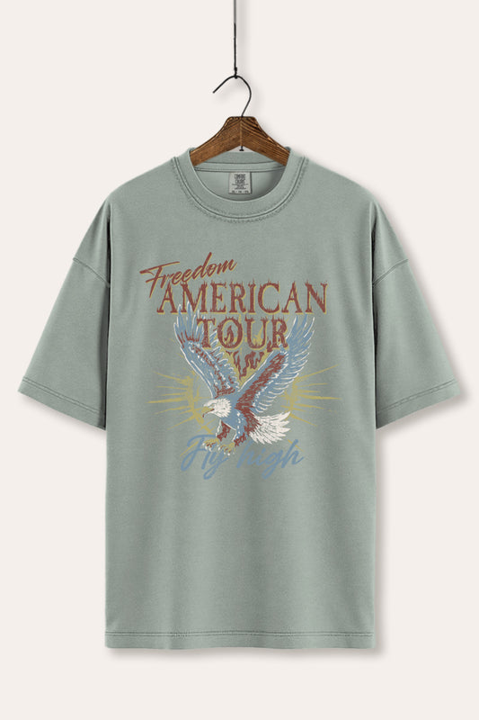 bald eagle "freedom" graphic comfort colors® tee