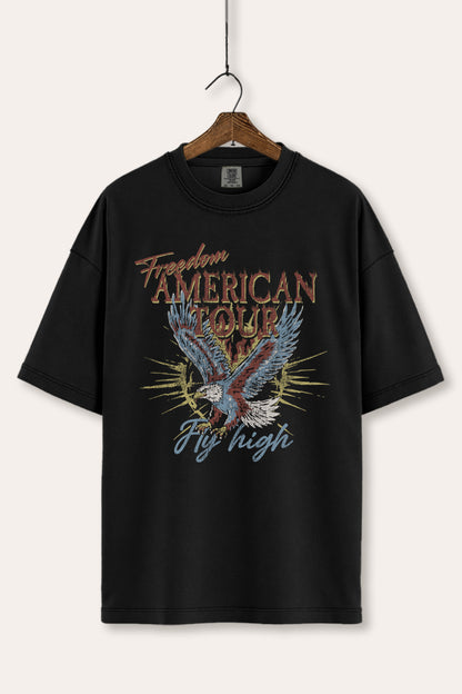American Freedom Eagle Graphic Women's Comfort Tee