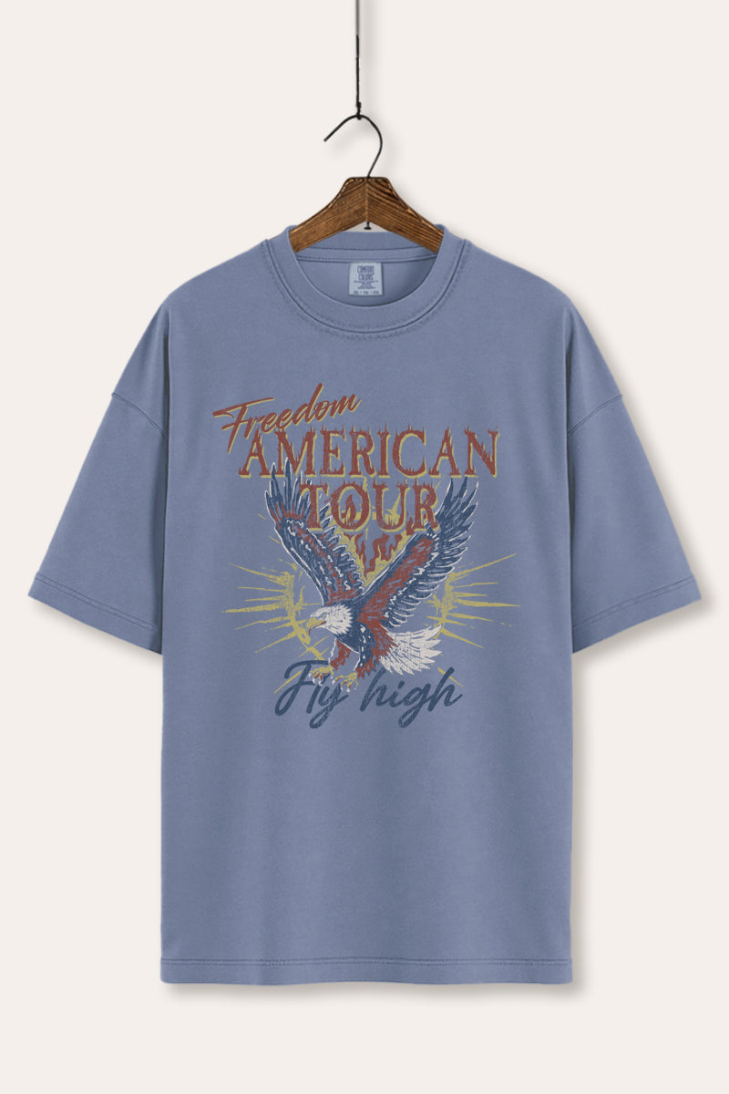 bald eagle "freedom" graphic comfort colors® tee