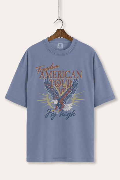 American Freedom Eagle Graphic Women's Comfort Tee