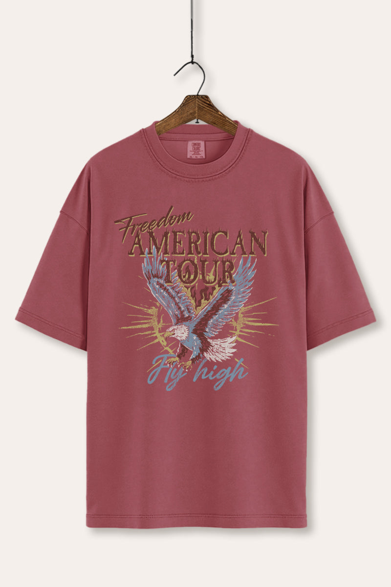 bald eagle "freedom" graphic comfort colors® tee