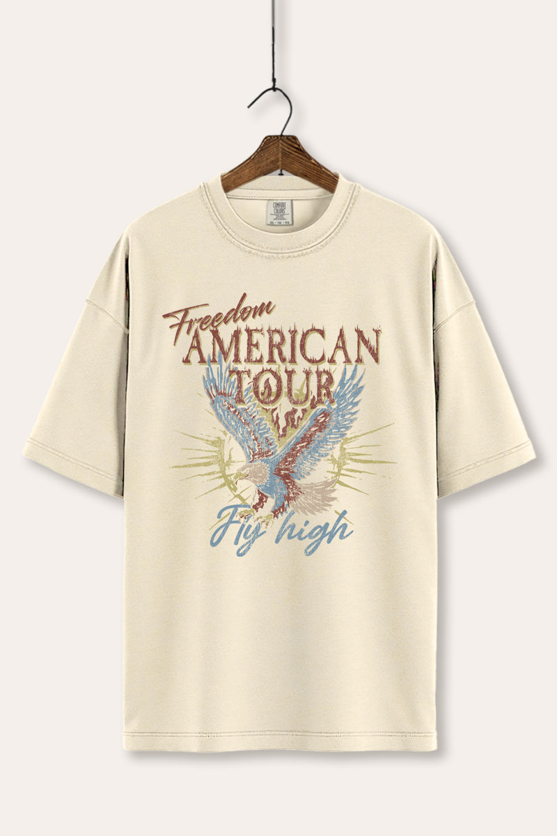 bald eagle "freedom" graphic comfort colors® tee