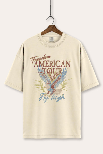 American Freedom Eagle Graphic Women's Comfort Tee