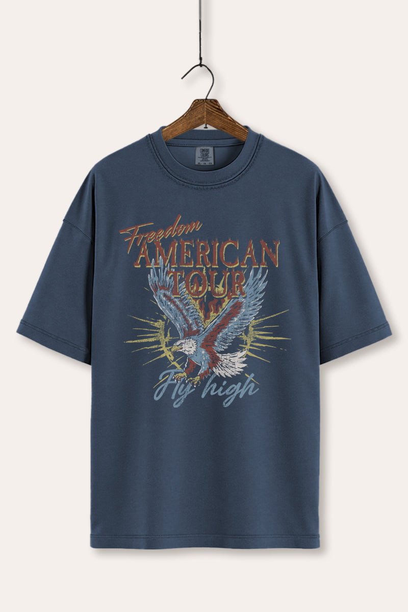 bald eagle "freedom" graphic comfort colors® tee