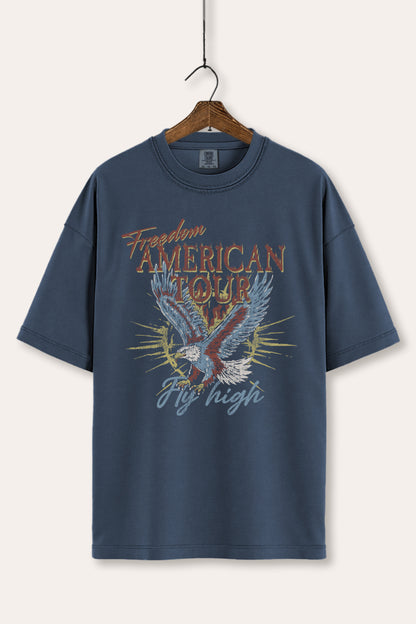 American Freedom Eagle Graphic Women's Comfort Tee
