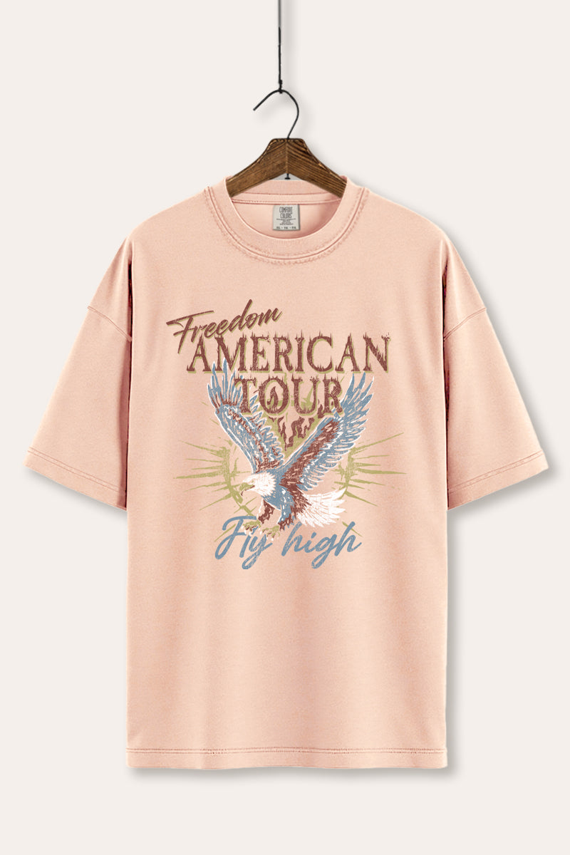 bald eagle "freedom" graphic comfort colors® tee