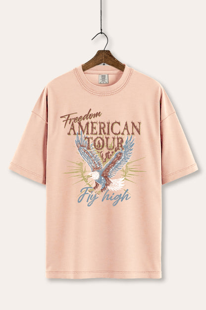 American Freedom Eagle Graphic Women's Comfort Tee