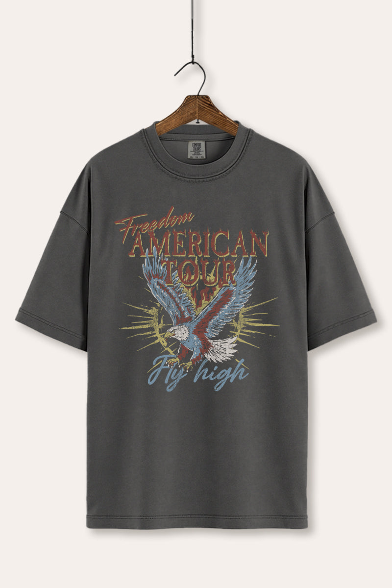 bald eagle "freedom" graphic comfort colors® tee