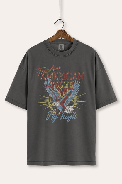 American Freedom Eagle Graphic Women's Comfort Tee